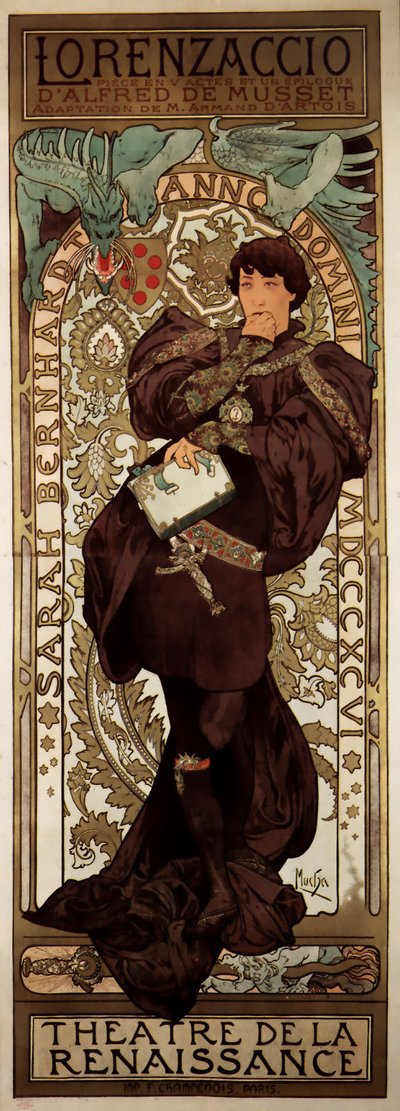 Lorenzaccio by Alphonse Mucha